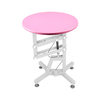 Table de toilettage pour animaux de compagnie de petite taille Shernbao FT-831, ronde, rotative, à levage pneumatique
