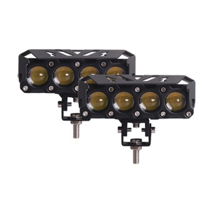 Sanvi High Quality S004 Four Eye Spotlight Led Headlights for Car Motorcycle Driving Bulb White Yellow Dual Color Headlight - Product Image 1