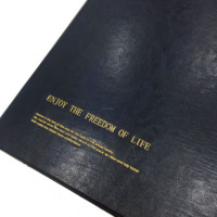 Carpeta de Anillas A4 al por Mayor, Carpeta de Tapa Dura de Cuero Sintético de Primera Calidad, Logotipo Estampado en Relieve Personalizado para Documentos Comerciales, Kits de Marca