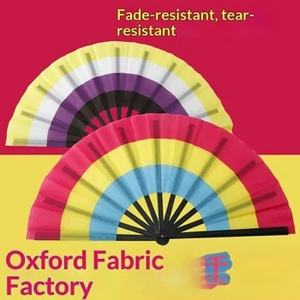 Éventail de danse Tai Chi coloré de 33 cm, éventail pliant de Kung Fu, éventail <span class=keywords><strong>arc</strong></span>-<span class=keywords><strong>en</strong></span>-<span class=keywords><strong>ciel</strong></span>, ouverture et fermeture fluides, semi-artisanal, personnalisable - Product Image 5