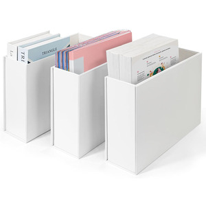 Trắng thư Kích thước giấy lưu trữ tập tin Tạp Chí chủ hộp bàn lưu trữ dọc thư mục tập tin bán buôn hộp các tông tập tin - Product Image 1
