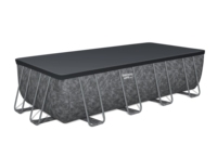 Piscine hors sol rectangulaire Bestway 561KA 561MF APX 365, ensemble de piscine rectangulaire hors sol, 5,49 m x 2,74 m x 1,32 m