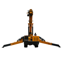 Mini-grue araignée sur chenilles en stock avec stabilisateurs hydrauliques – Prix des grues araignées pour le levage de matériaux
