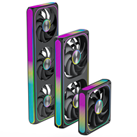 AntarcChill Nuevo Diseño, Kit de Ventiladores Integrados de 360 mm, Ventiladores ARGB PWM de 120 mm con Conexión Inalámbrica en Cadena para Radiador Líquido de 360 mm