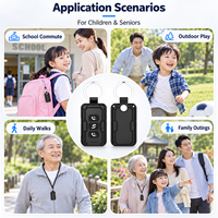 Traceur GPS WiFi 4G+2G Q8 pour enfants et seniors avec fonction SOS étanche à une touche, appels bidirectionnels et suivi multi-utilisateurs