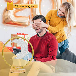 <span class=keywords><strong>Lámpara</strong></span> de luz nocturna de Luna creativa <span class=keywords><strong>Lámpara</strong></span> de luz nocturna <span class=keywords><strong>Cabecero</strong></span> Luz de noche Luz táctil para sala de estar Dormitorio Iluminación <span class=keywords><strong>Lámpara</strong></span> de mesa - Product Image 6