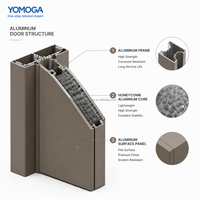 Juego de Puertas Interiores Yomoga de Aluminio Puro con Interior de Panal de Abeja, Insonorizadas y Resistentes a la Humedad, para Villas y Apartamentos
