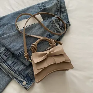 Bolsos de Mano de Cuero PU para Mujer, Diseño Lindo 2026, con Lazo, Bolsos Cruzados, <span class=keywords><strong>Mini</strong></span> Bolsos - Product Image 4