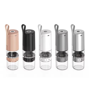 Cafetera Espresso Portátil de 5 Velocidades Ajustables con Logotipo Personalizado OEM, Cafetera Manual USB para el Hogar con Muelas Cónicas - Product Image 3