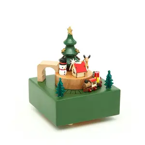 Caja de música giratoria para niños, regalos de navidad, regalos de empresa, productos de promoción, Ideas