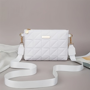 <span class=keywords><strong>Borsa</strong></span> a <span class=keywords><strong>Tracolla</strong></span> da Donna in <span class=keywords><strong>Pelle</strong></span> PU con Cinturino Regolabile e Chiusura a Cerniera - Product Image 1