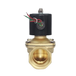 Válvula Solenoide Neumática de Control de Acción Directa DN50 de 2 Pulgadas 2W-500-50 Normalmente Cerrada de Latón AC220V DC12V DC24V - Product Image 1