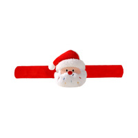 Poupée de dessin animé Bracelet Slap en peluche de Noël Accessoire de bracelet pour enfants pour la veille de Noël Idée cadeau parfaite Fournitures de fête