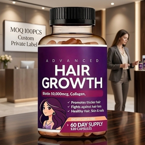 Capsule di Vitamine per Capelli 24-in-1 Premium con Etichetta Privata Personalizzata, Biotina e <span class=keywords><strong>Collagene</strong></span>, Produzione ISO GMP, Consegna Rapida - Product Image 1