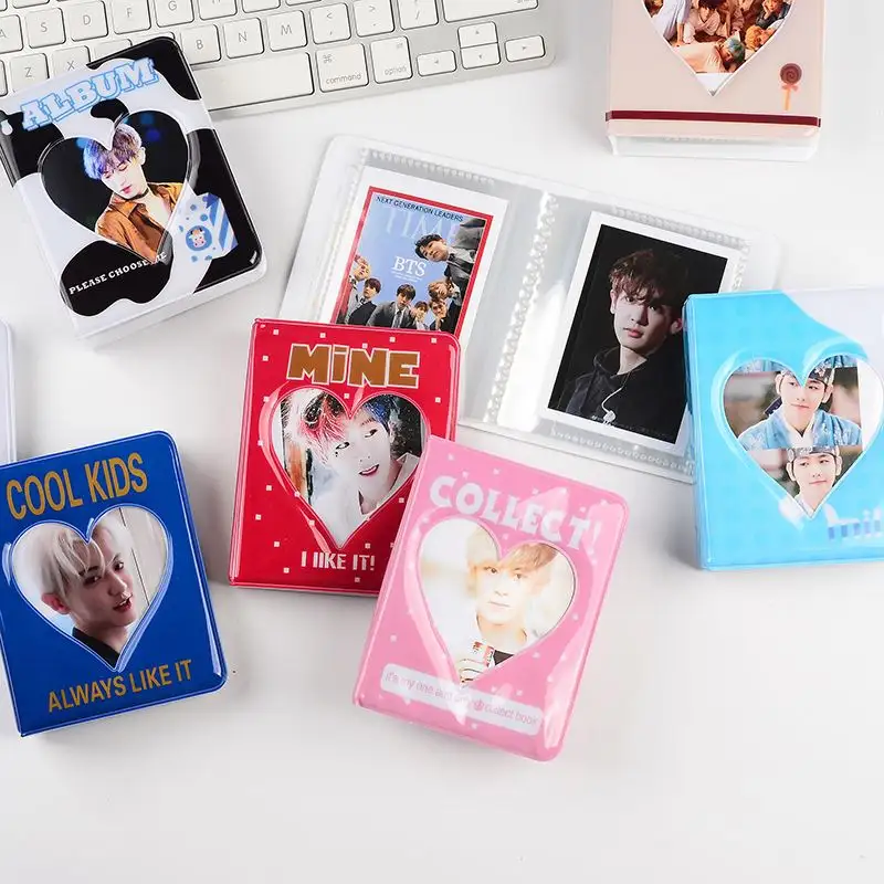 Customized PVC Kpop Album Collect Book Student Card Holder Photo Collect Book PVC Kpop Album Custom LOGO Photo Album scrapbook