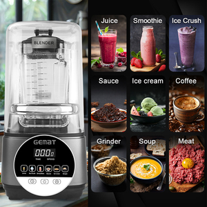 Hiệu Suất Cao Tiếng Ồn Thấp Máy Xay Sinh Tố Mạnh Mẽ Đa Chức Năng Màn Hình Cảm Ứng Kỹ Thuật Số Máy Xay Sinh Tố Và Juicers Thực Phẩm Trái Cây Smoothies Mixer - Product Image 3