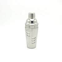 Vente en gros, 3 pièces, 25oz/700ml, mélange de barmen en argent, Mojito Martini Bar Cobbler Cocktail Shaker avec recette sur le côté de la Rotation