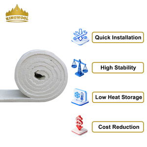 Couverture en fibre céramique réfractaire KINGWOOL <span class=keywords><strong>pour</strong></span> une isolation thermique élevée dans la construction de cheminées et de foyers - Product Image 2