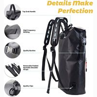 Fournisseur Professionnel – Sac à Dos de Voyage PVC 25L pour Articles Humides et Secs, Accessoires de Voyage, Tissu Maille 500D, Étanche, Bandoulière et Poignée