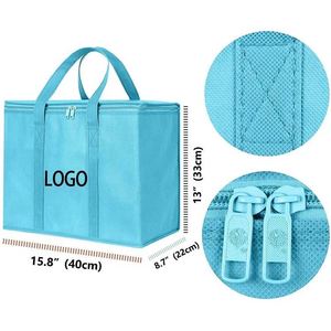 Bolsa Térmica de Algodón Resistente con Asas Duraderas y Cierres Dobles, Aislada, Reutilizable, Impermeable, para Compras, Alimentos y Paneles Solares - Product Image 4
