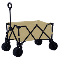 Poussette pliable légère multifonctionnelle avec cadre en alliage d'aluminium, design pliable à 4 roues pour l'extérieur, capacité de charge de 50 kg