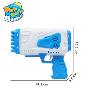 Vente en gros de pistolets à bulles lumineux à 36 trous, jouet en plastique pour enfants, activité estivale en plein air, cadeau pour anniversaire, mariage, fête - Product Image 5