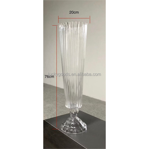 Jarrón alto <span class=keywords><strong>de</strong></span> <span class=keywords><strong>cristal</strong></span> transparente <span class=keywords><strong>para</strong></span> decoración <span class=keywords><strong>de</strong></span> boda, jarrón decorativo <span class=keywords><strong>de</strong></span> flores <span class=keywords><strong>grandes</strong></span>, florero <span class=keywords><strong>de</strong></span> trompeta, soporte <span class=keywords><strong>para</strong></span> mesa, centro <span class=keywords><strong>de</strong></span> mesa - Product Image 5
