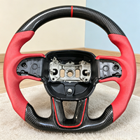 Volant sport en fibre de carbone en forme de D pour Dodge Charger Challenger RT SRT Hellcat, pièces de mise à niveau