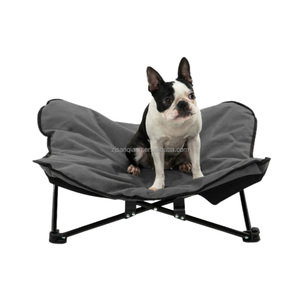 Cama Elevada para Perros, Cama Portátil para Mascotas con Base Elevada para Interiores y Exteriores, Cama Plegable para Perros con Relleno Acolchado - Product Image 3