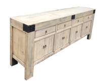 Mobilier de maison en bois sculpté à la main, style rétro, Antique et rustique, massif, Console haute, offre spéciale