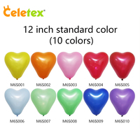 Hoge Kwaliteit Chroom Latex Ballonnen Hart Vorm Bruiloft Decoratie Latex Ballonnen Verschillende Maten Latex Ballon 12 Inch