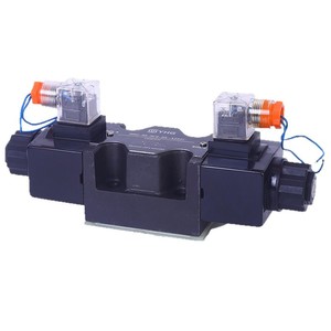 วาล์วโซลินอยด์แบบ DSG ชนิด AC220V วาล์วเปลี่ยนทิศทาง ควบคุมด้วยระบบไฮดรอลิก แบบแมนนวลและไฟฟ้า - Product Image 1