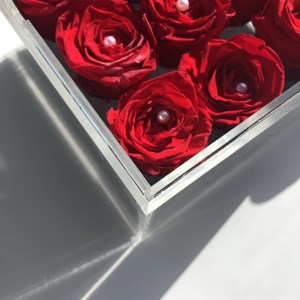 Sighly-Rosa transparente de acrílico, 25 agujeros con marco de fotos para Decoración - Product Image 6