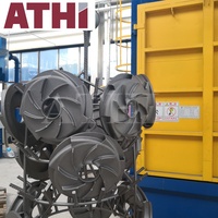 Machine de sablage à billes abrasives de type crochet électrique la plus vendue, sablage à billes d'acier pour le nettoyage de la rouille métallique - Marque ATHI