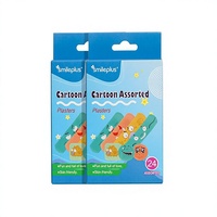 Pansements Adhésifs Décoratifs Imperméables à Motifs de Famille Hapu en Gros, Patchs de Premiers Secours pour Soins et Nettoyage, Lot de 24