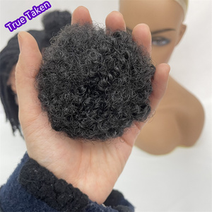 Chignons pour enfants Vivian, style <span class=keywords><strong>Afro</strong></span> <span class=keywords><strong>Puff</strong></span>, doux comme des cheveux humains naturels, sensation au toucher de cheveux Marley Kinky, en vrac pour filles, avec élastique - Product Image 2