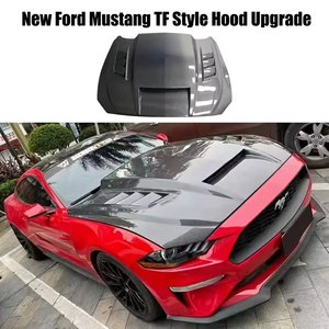 CDY 2015-2017 pour Mustang <span class=keywords><strong>GT</strong></span> <span class=keywords><strong>350</strong></span> Capot moteur en fibre de carbone - Fixation noire à clipser Garantie 1 an - Product Image 6
