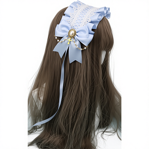 DREAM FASHION Fascia per Capelli Lolita Accessorio Gotico Serie Diablo Croce della Morte Manico a Forma di Angelo Dolce Accessorio per Capelli in Tessuto per Matrimonio - Product Image 1
