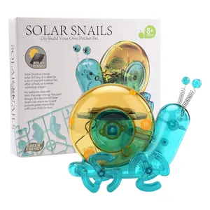 China Wholesale Plastic Diy Science Solar Powered Energy Robot Learning Toy Kids STEM Snail Solar Educational Toy