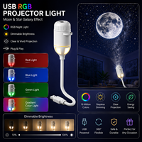 Projecteur USB Mini Galaxie RVB à Projection HD, Vente Directe Usine, Lumière Nocturne, OEM ODM, Logo Personnalisé Disponible, Cadeau Lumière Étoilée et Lune