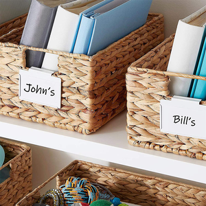 Basket <strong>Bins</strong> Pantry <strong>Labels</strong> Clip on <strong>Label</strong> Holders for Basket Storage <strong>Bins</strong> Metal Hanging <strong>Bin</strong> Clip Chalkboard <strong>Labels</strong> - Product Image 2