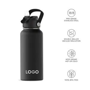 32oz Double Wall Insulated Stainless Steel Customized Vacuum Sport Water Bottle