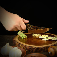 Lame courbée en acier carbone pour filet de poisson, marteau antiadhésif à filet de poisson en acier inoxydable de 5.5 pouces, couteau de chasse fait à la main de poche de survie