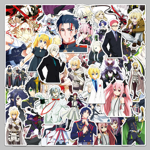 50 Pegatinas de Personajes del <span class=keywords><strong>Anime</strong></span> Japonés Seraph of the End, Calcomanías Personalizadas Impermeables para Decoración de Laptops - Product Image 5