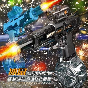 مسدس ماء بلاستيكي UZI Squirtml مضيء من مادة ABS بسرعة 50-100 طلقة في الثانية للجنسين - Product Image 3