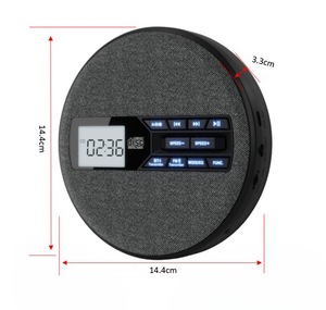 Reproductor de CD con Bluetooth Dual, Transmisor FM, <span class=keywords><strong>Boombox</strong></span> Portátil, Repetición A-B, Velocidad Variable, Reproductor de MP3 USB, Dispositivo de Audio con Acabado en Tela - Product Image 6
