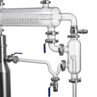Colonne de distillation PURUI en acier inoxydable de haute pureté et verre borosilicaté pour la R&D en laboratoire et la production à petite échelle