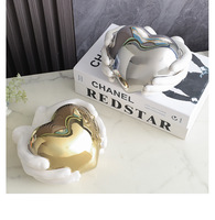 Décoration d'intérieur nordique de luxe moderne en porcelaine, ornements en céramique faits à la main de forme irrégulière, blancs, pour le salon, Noël