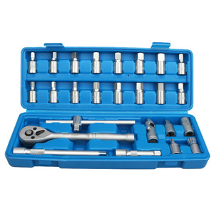 Jeu <span class=keywords><strong>de</strong></span> 25 douilles multifonctions pour bouchons <span class=keywords><strong>de</strong></span> <span class=keywords><strong>vidange</strong></span>, essieux, carter d'huile, 3/8 ", pour voitures, camionnettes et vélos. - Product Image 1