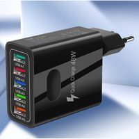 Adaptateur de chargeur 48W US EU UK 3.1A 5 ports USB C PD QC 3.0 Charge rapide Super rapide Adaptateur d'alimentation